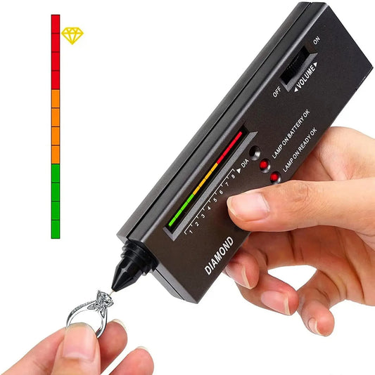 Diamond Tester High Accuracy Diamond Tester Pen Jewelry Diamond Tester Professional Diamond Selector Diamond Tester Kit Peaceful Pleasures Health and Wellness Black