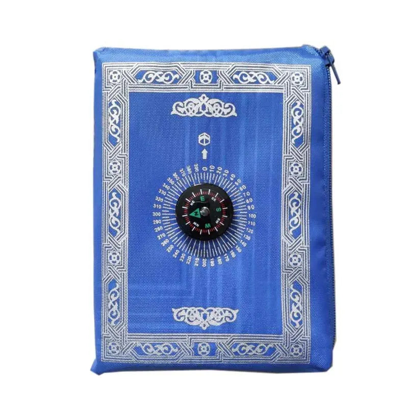 Portable Prayer Rug with Compass & Pouch – 100x60cm Mat