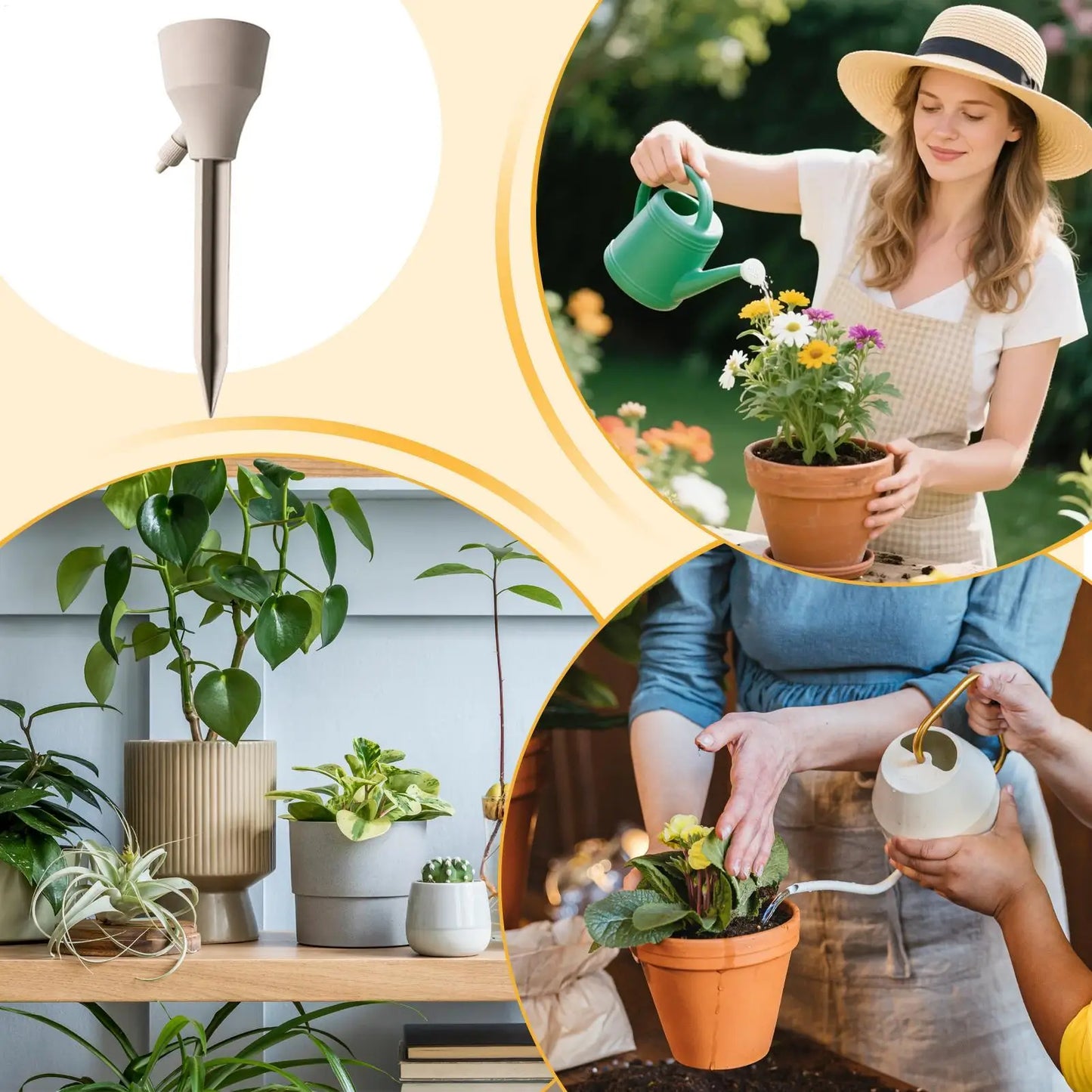 Adjustable Plant Watering Spikes 3-Pack | Auto Drip Irrigation