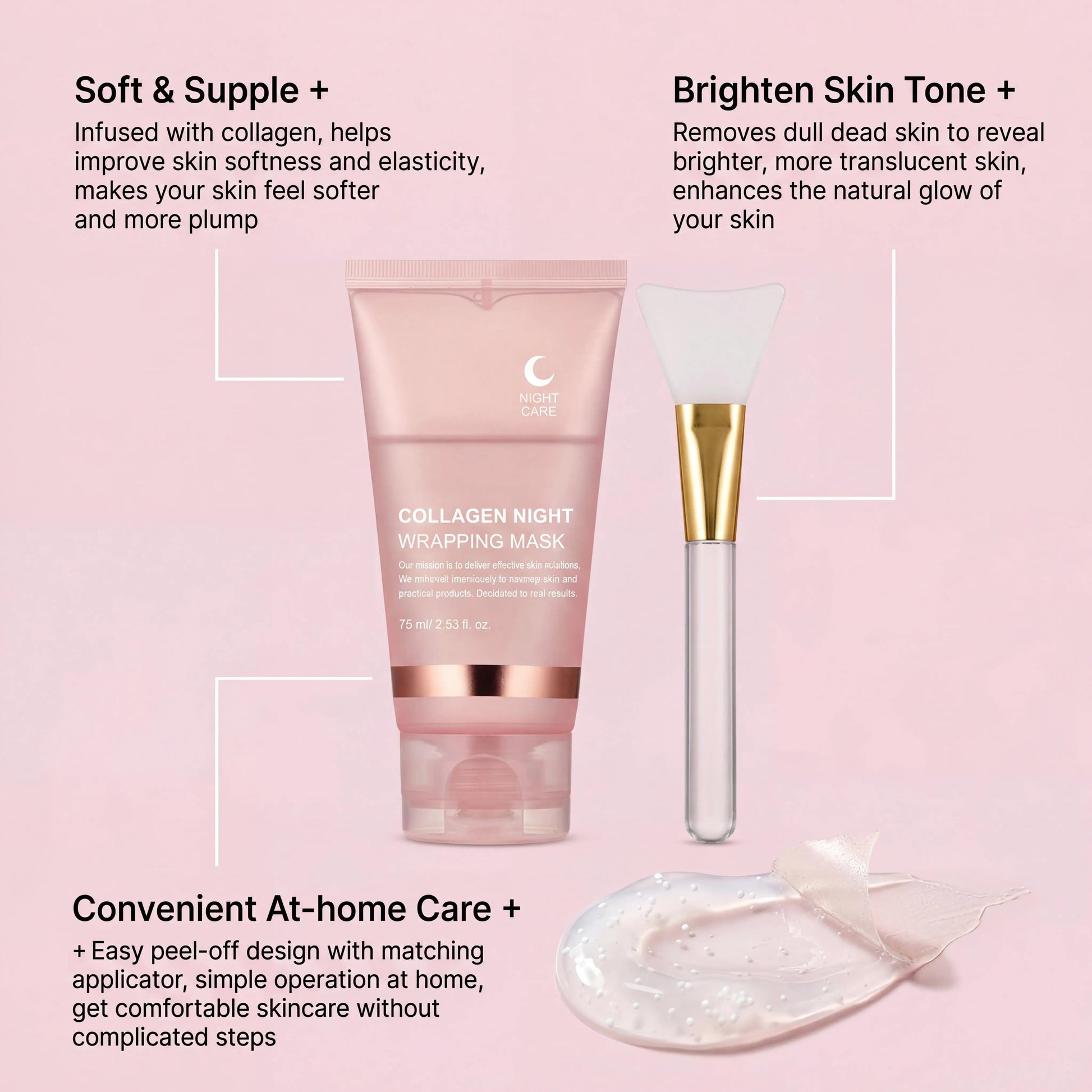 Nourishing Collagen Peel-Off Facial Mask Set for Skin Care Peaceful Pleasures Health and Wellness
