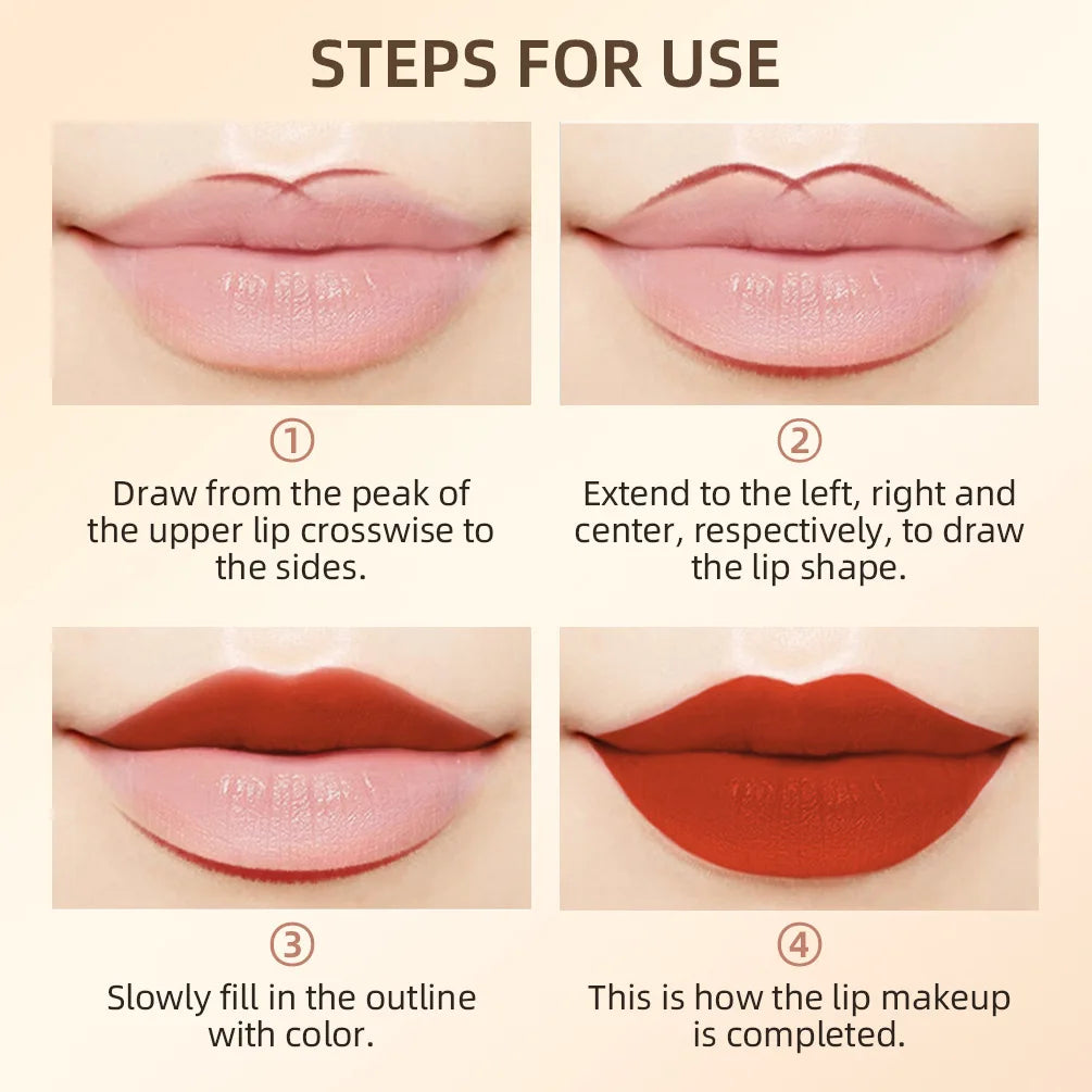 12-Piece Lip Liner Set - Long-Lasting, Waterproof, Nude Shades with Plant Squalane - Perfect Valentine's Day Gift for Her, Moist Peaceful Pleasures Health and Wellness