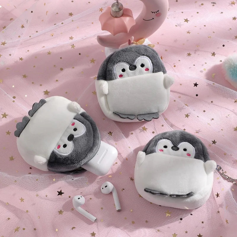 Cute Little Penguin Plush Coin Purse Mini Student Portable Storage