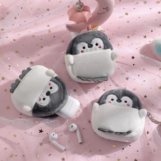 Cute Little Penguin Plush Coin Purse Mini Student Portable Storage Peaceful Pleasures Health and Wellness