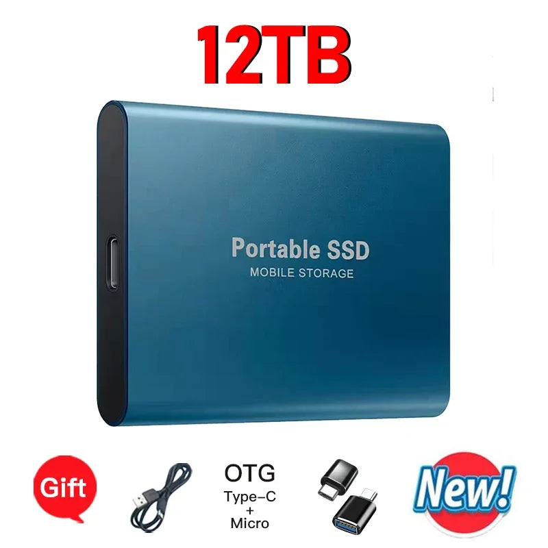 EOENKK Ultra Slim Portable SSD 2TB–32TB | USB 3.1 External Drive