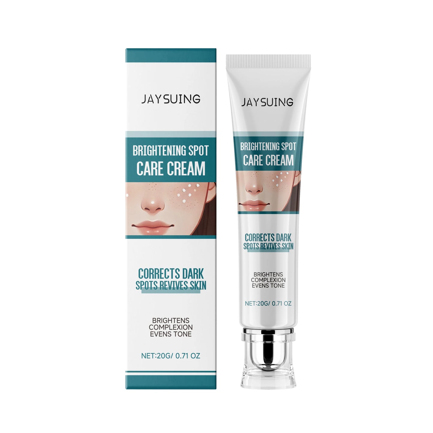 Glow Brighten Face Cream Improve Dullness Reduce Melanin Production Repair Skin Blemishes Refreshing Moisturizing Facial Lotion Peaceful Pleasures Health and Wellness 20g