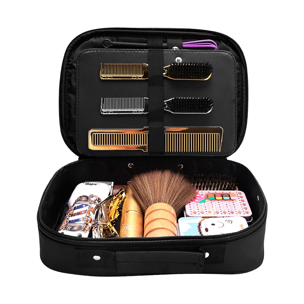 Barbershop Hairdressing Tools Storage Case Waterproof Large Capacity Make-up Travel Bag Salon Portable Barber Handbag Supplies Peaceful Pleasures Health and Wellness