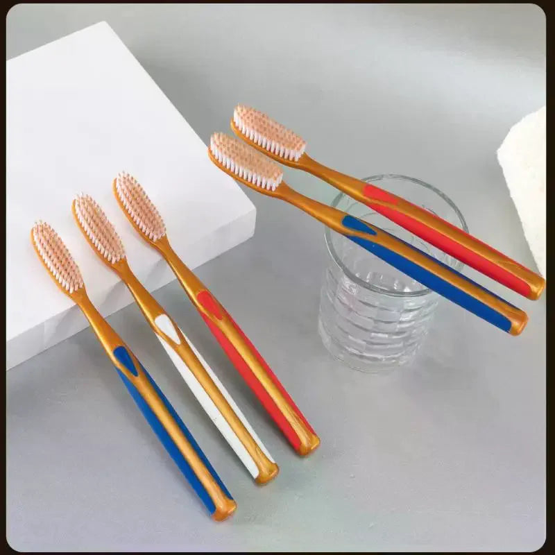 6pcs Large Head Soft Bristled Toothbrush, Anti Slip Wide Design, With Extended U-Shaped Brush Head Peaceful Pleasures Health and Wellness