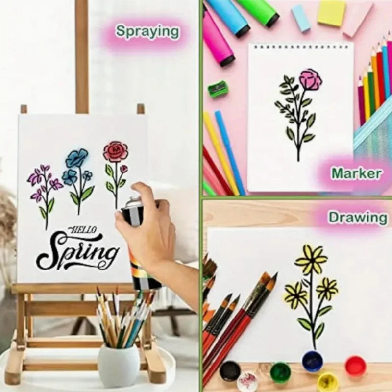 50-Piece DIY Painting Stencil Floral Series Wall Art Spraying