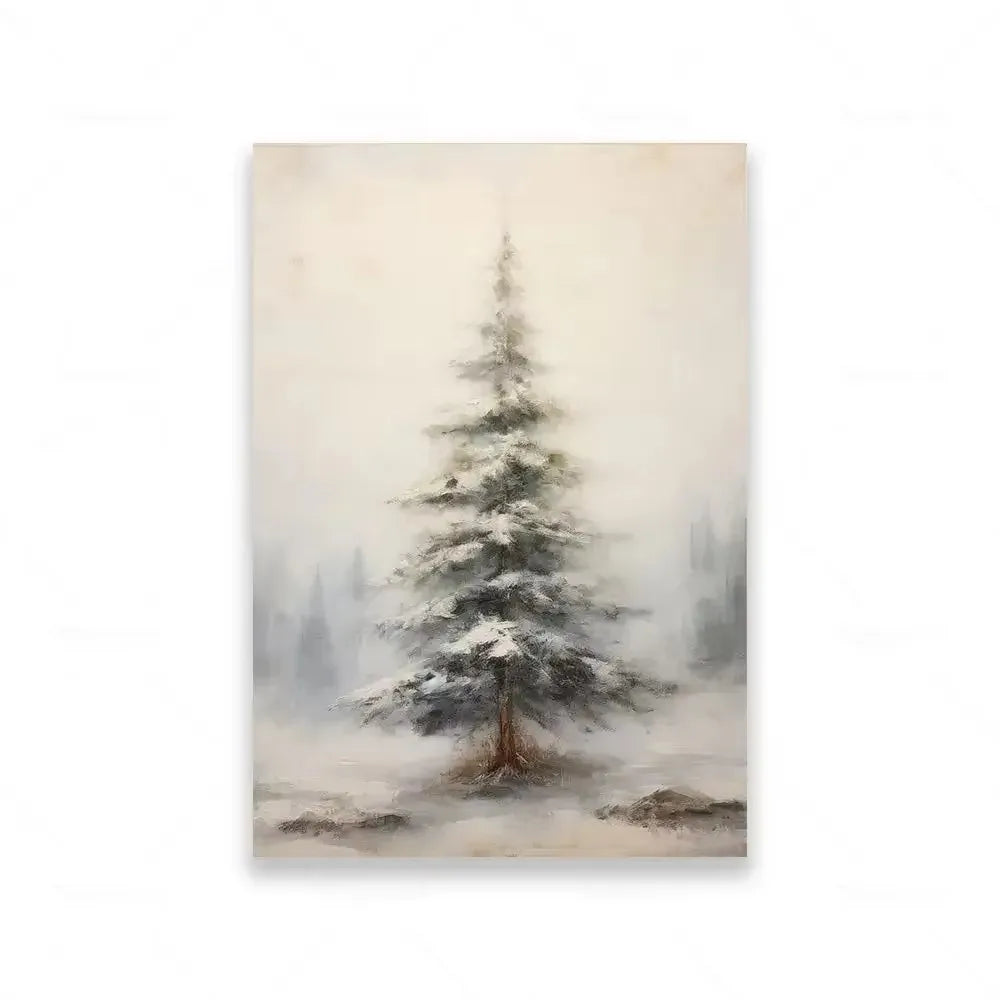 Modern Minimalist Farmhouse Elk Snowman HD Canvas Wall Art Holiday Vibes Poster for Bedroom Living Room Decor Peaceful Pleasures Health and Wellness ZLH5456 50x70cm No Frame