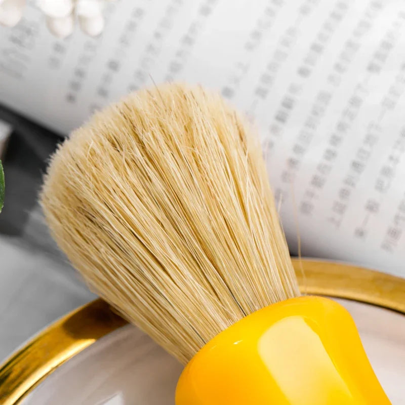 Yaqi Men's 22mm Knot Diameter Wet Shaving Brush & Sandalwood Soap Shaving Set Porable Travel Comfortable Shave Must-Have For Men Peaceful Pleasures Health and Wellness