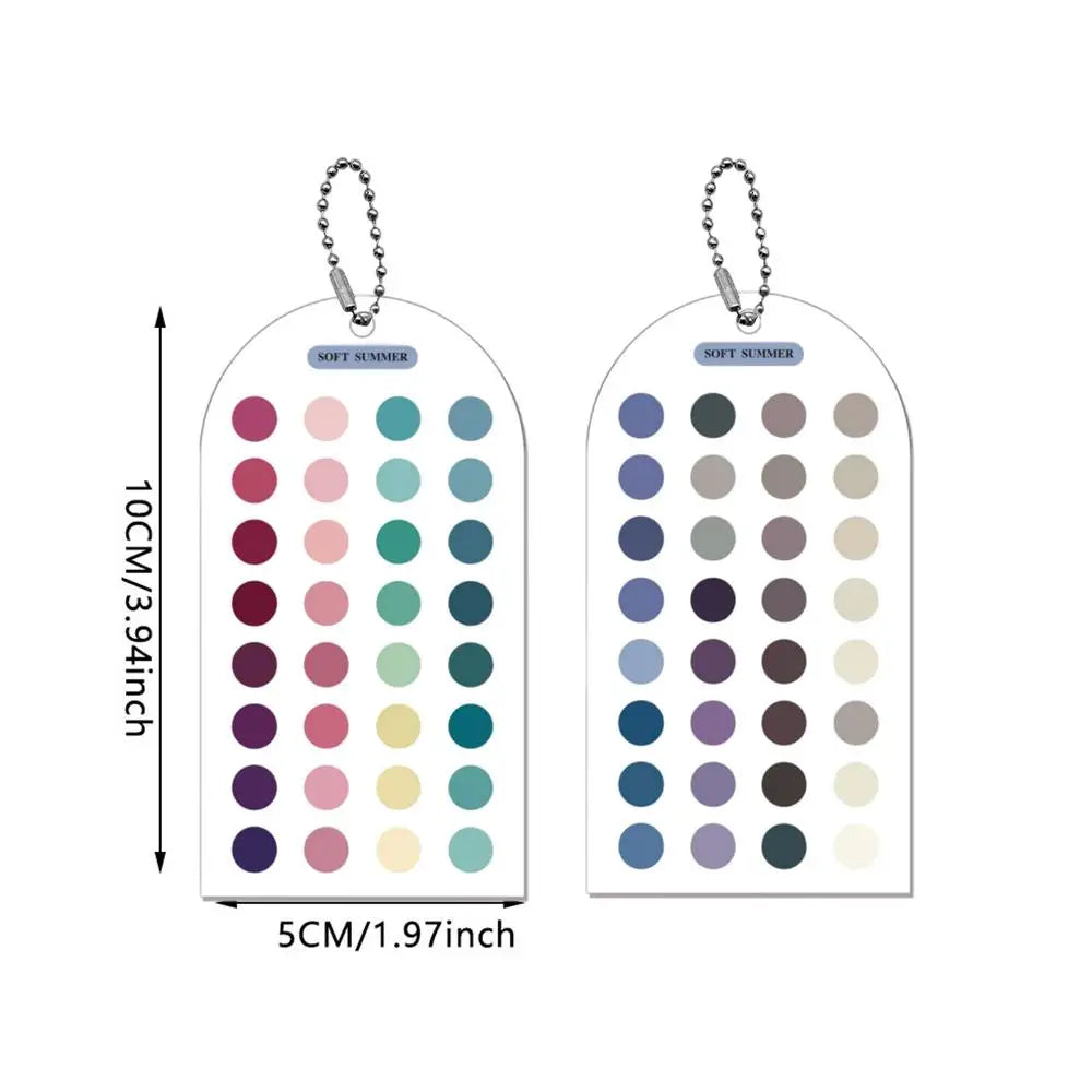 Color Analysis Cards – Double-Sided Acrylic Seasonal Palette 2pc Color Analysis Tool Peaceful Pleasures Health and Wellness A