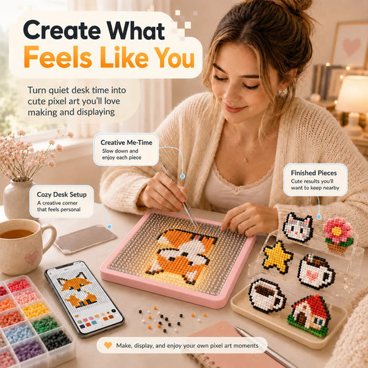 LED Pixel Art Pegboard – App-Controlled DIY Craft & Room Decor LED Craft Pegboard Peaceful Pleasures Health and Wellness