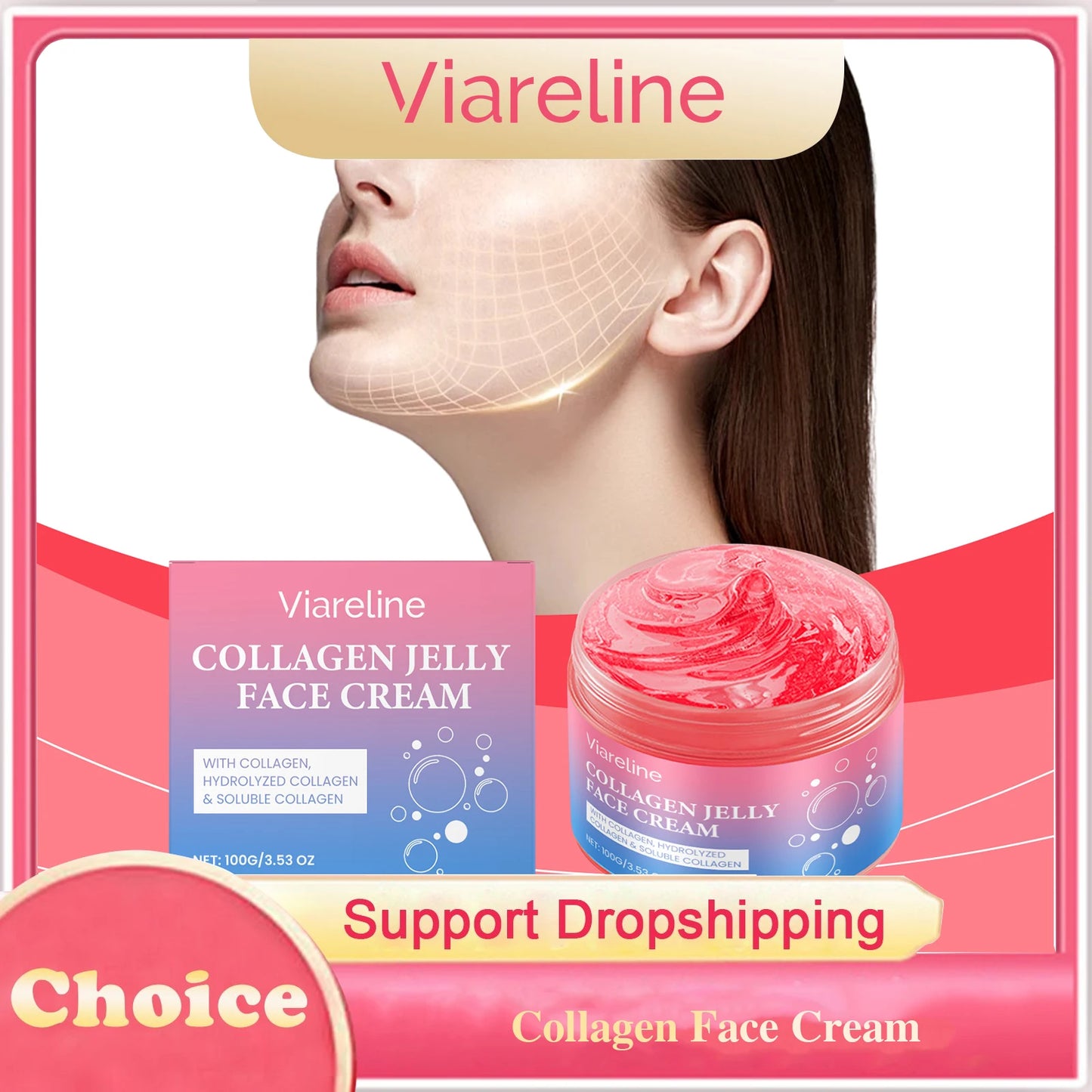 Viareline Collagen Face Cream | Firming Hydrating Anti-Aging