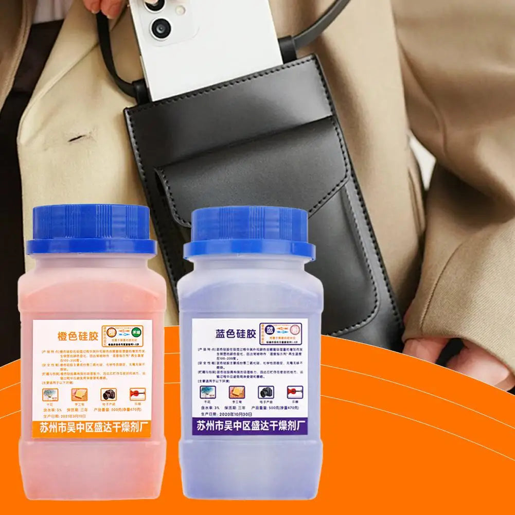 500g Reusable Silica Gel Moisture Absorber for Storage Peaceful Pleasures Health and Wellness