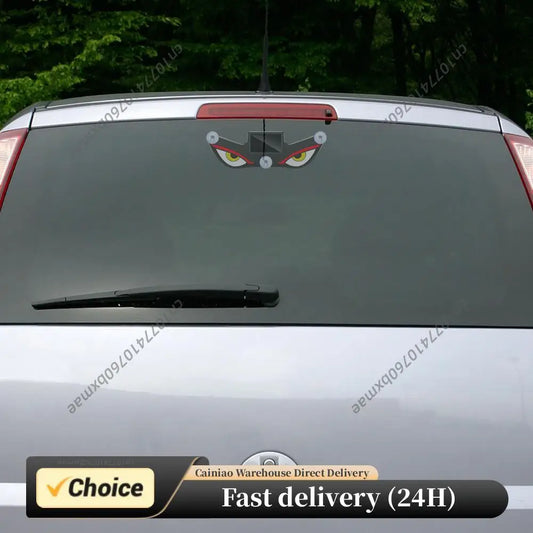 Devil Eye Car LED Light Solar & USB Dual Power Evil Eye Window Decor Light Wireless No Drill for Cars Windshield Rear Window Peaceful Pleasures Health and Wellness