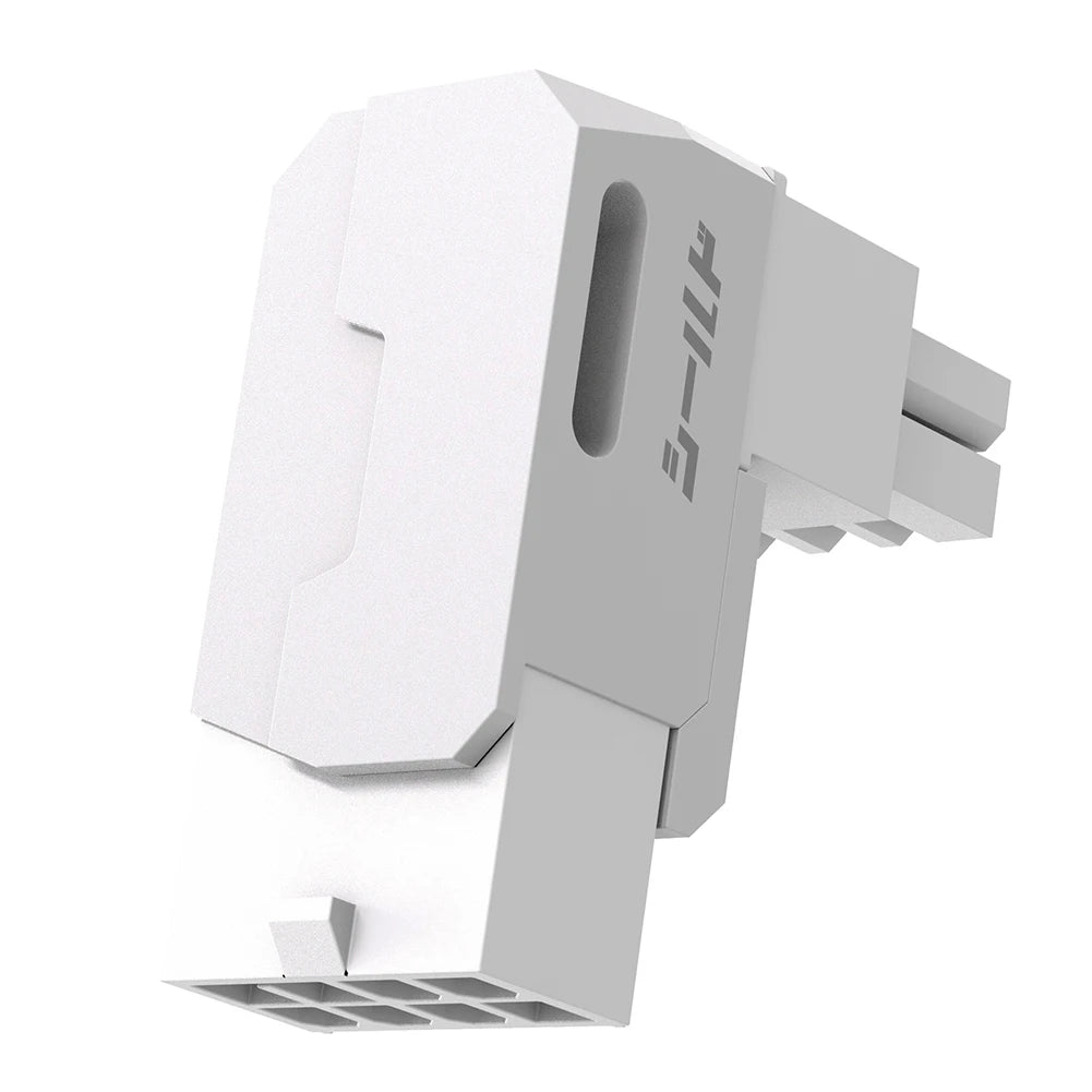 8-Pin PCIe GPU Power Adapters Head Power Steering Connector Power Right Angle Elbow Adapter for Desktop PC Graphics Card Peaceful Pleasures Health and Wellness White RVS