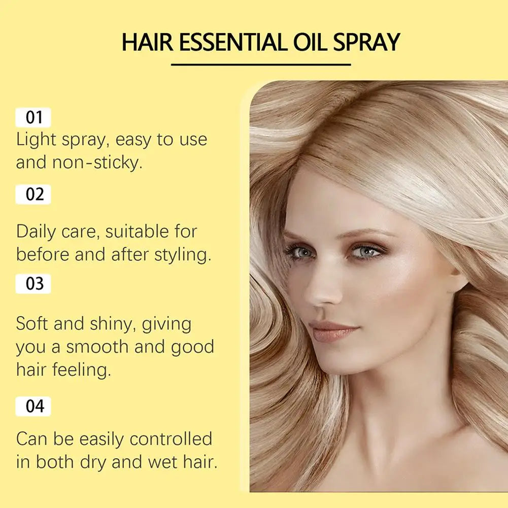 Scented Hair Care Essential Oil Spray 80ml – Anti-Frizz, Smoothing & Nourishing Non-Greasy Hair Oil for Dry & Damaged Hair (1 or 2 Pack) Peaceful Pleasures Health and Wellness