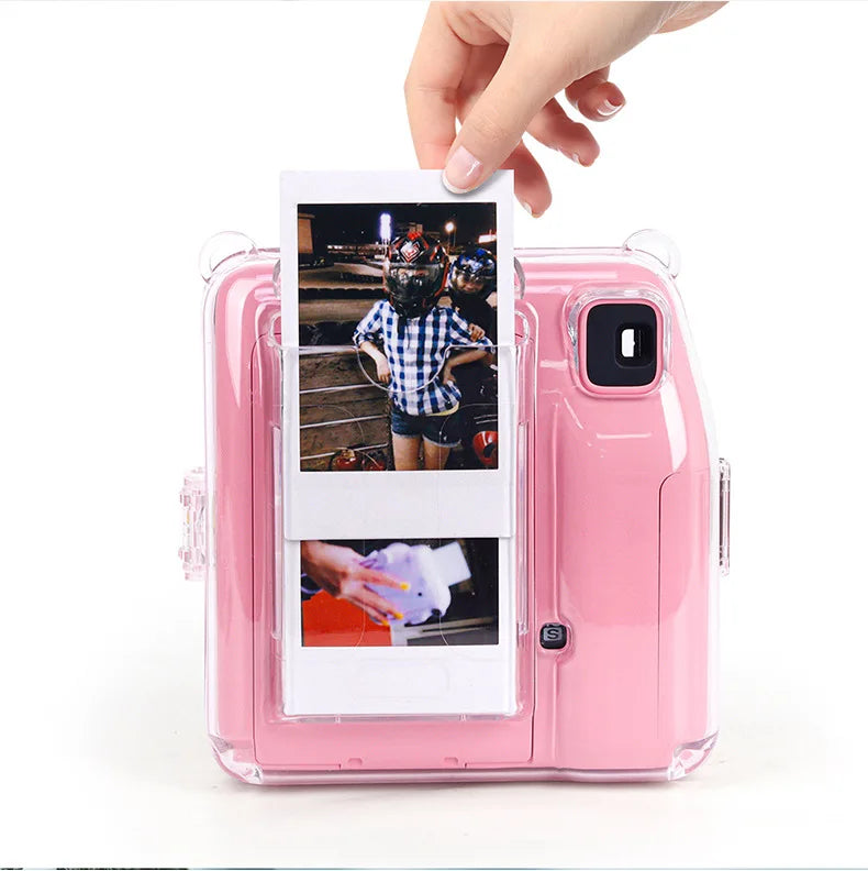 For Instax Mini SE Camera Protective Sleeve Transparent Shockproof Dustproof Camera Protective Sleeve Protective Acessaries Peaceful Pleasures Health and Wellness