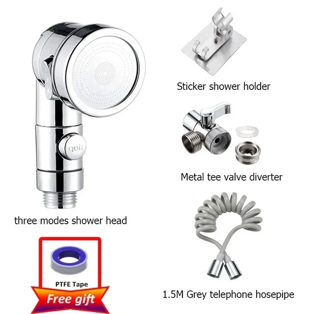 Faucet Diverter Valve & Handheld Shower Head Adapter Set