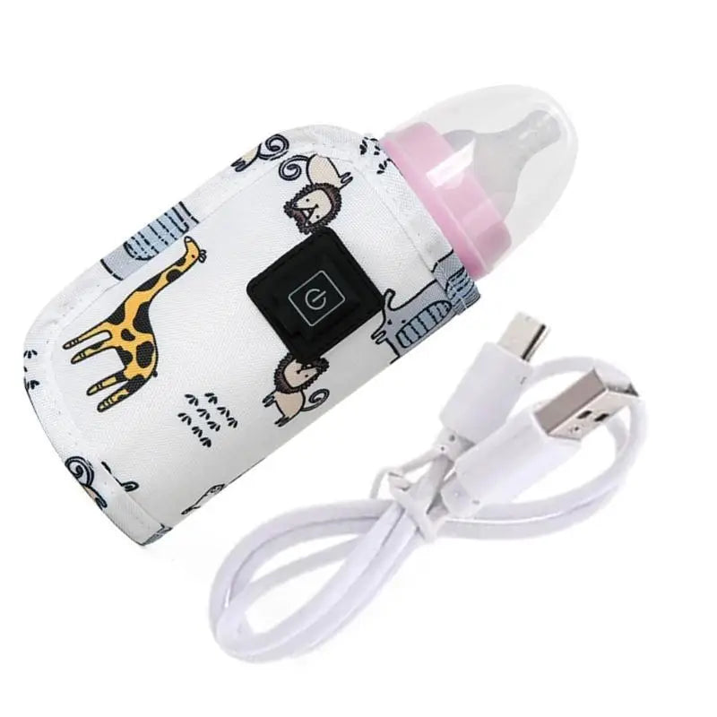 USB Baby Bottle Warmer Bag | 3-Gear Heating Sleeve for Milk