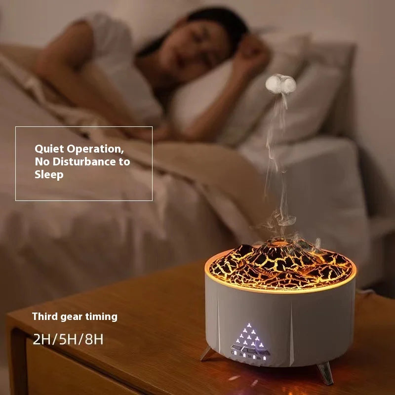 HOMEFISH Volcanic Lava Humidifier | Aromatherapy & White Noise Aromatherapy Humidifier Peaceful Pleasures Health and Wellness