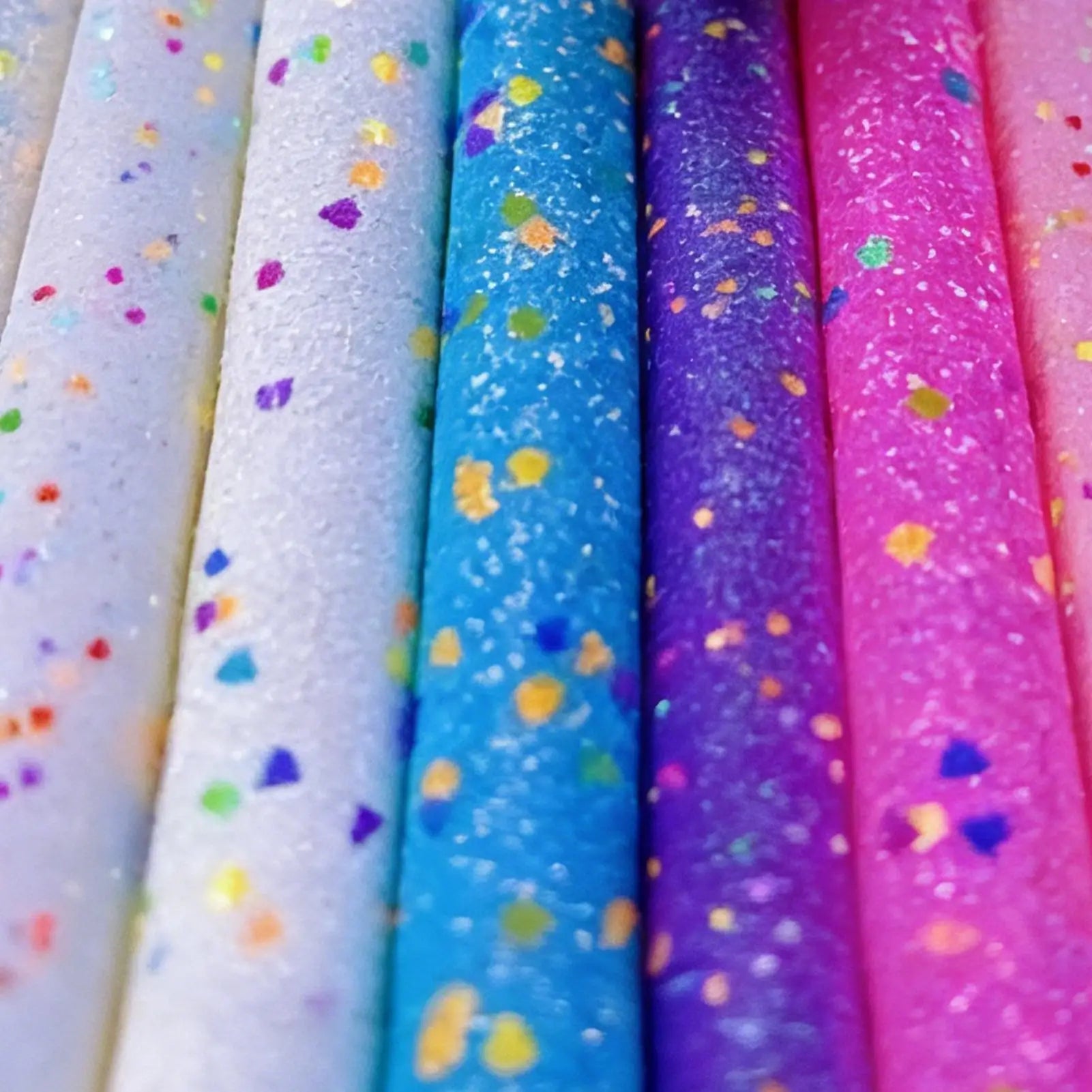 A4 Glitter Sequin Sheets 8-Pack | Iron-On Craft Fabric Craft Sequin Sheets Peaceful Pleasures Health and Wellness