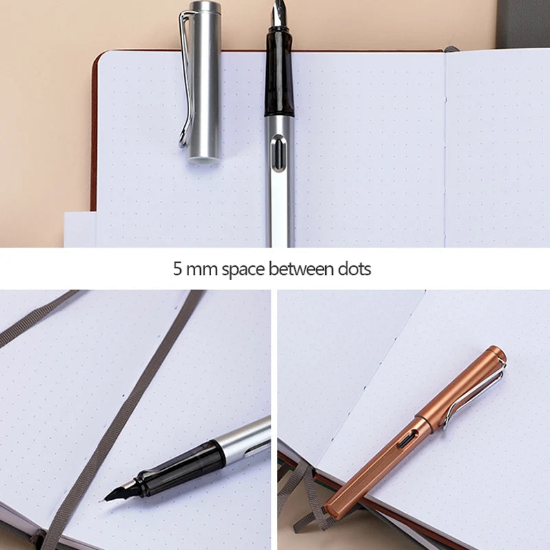 A5 Notebook 192 Pages Classic Journal Dotted Paper Hard Cover