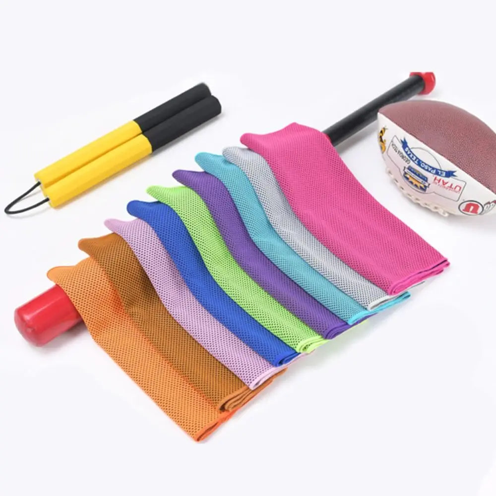 Mini Quick Dry Fitness Cool Towel Portable Microfiber Silica Gel Sports Quick Dry Cool Towel Towel Silicone Bag Sports Peaceful Pleasures Health and Wellness