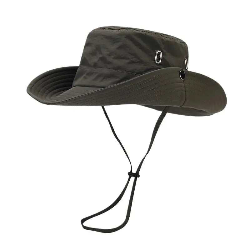 Quick-Dry Wide Brim Bucket Hat – Unisex Outdoor Sun Hat