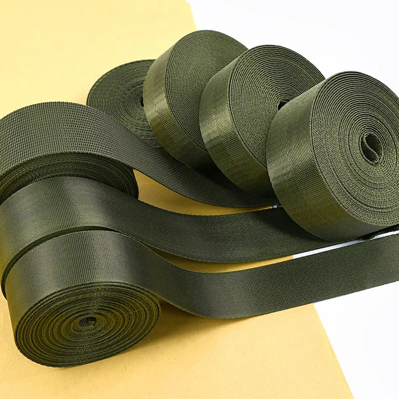 20/25/32/38/50mm ArmyGreen Nylon Webbing for Bag Strap 5Meters Dog Collar Ribbon Tapes Luggage Belt Bias Binding Sewing Trims Peaceful Pleasures Health and Wellness