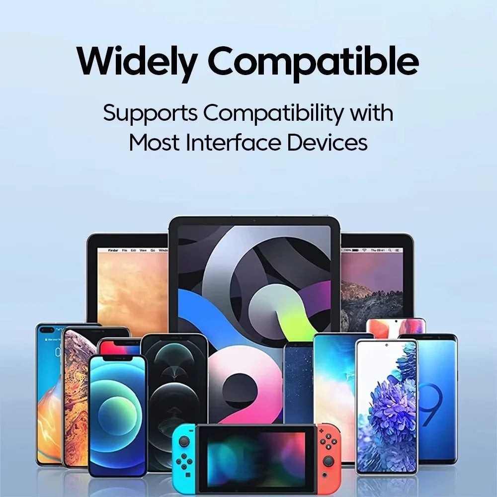Triple Port USB-A to USB-C Cable 66W Fast Charge 3 Devices