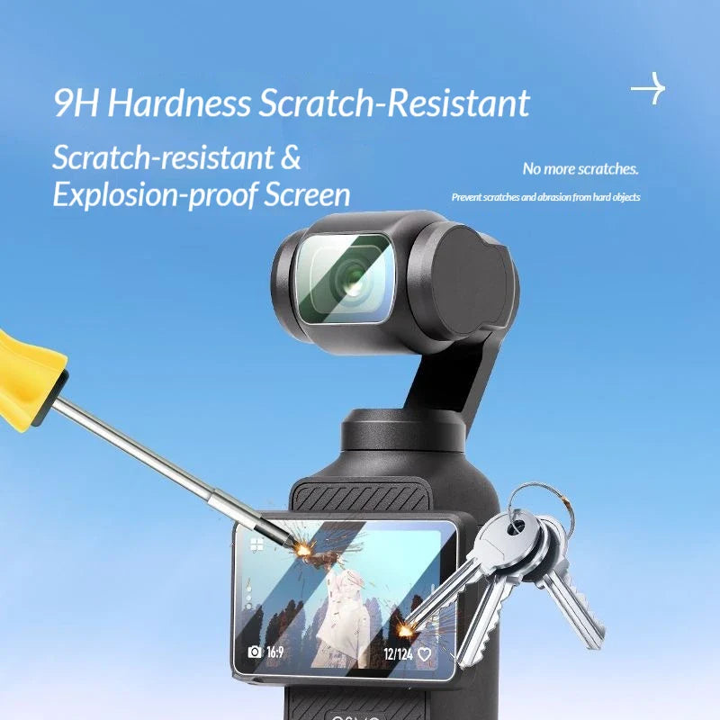 DJI OSMO Pocket 4/3/2 HD Tempered Glass Screen & Lens Protector