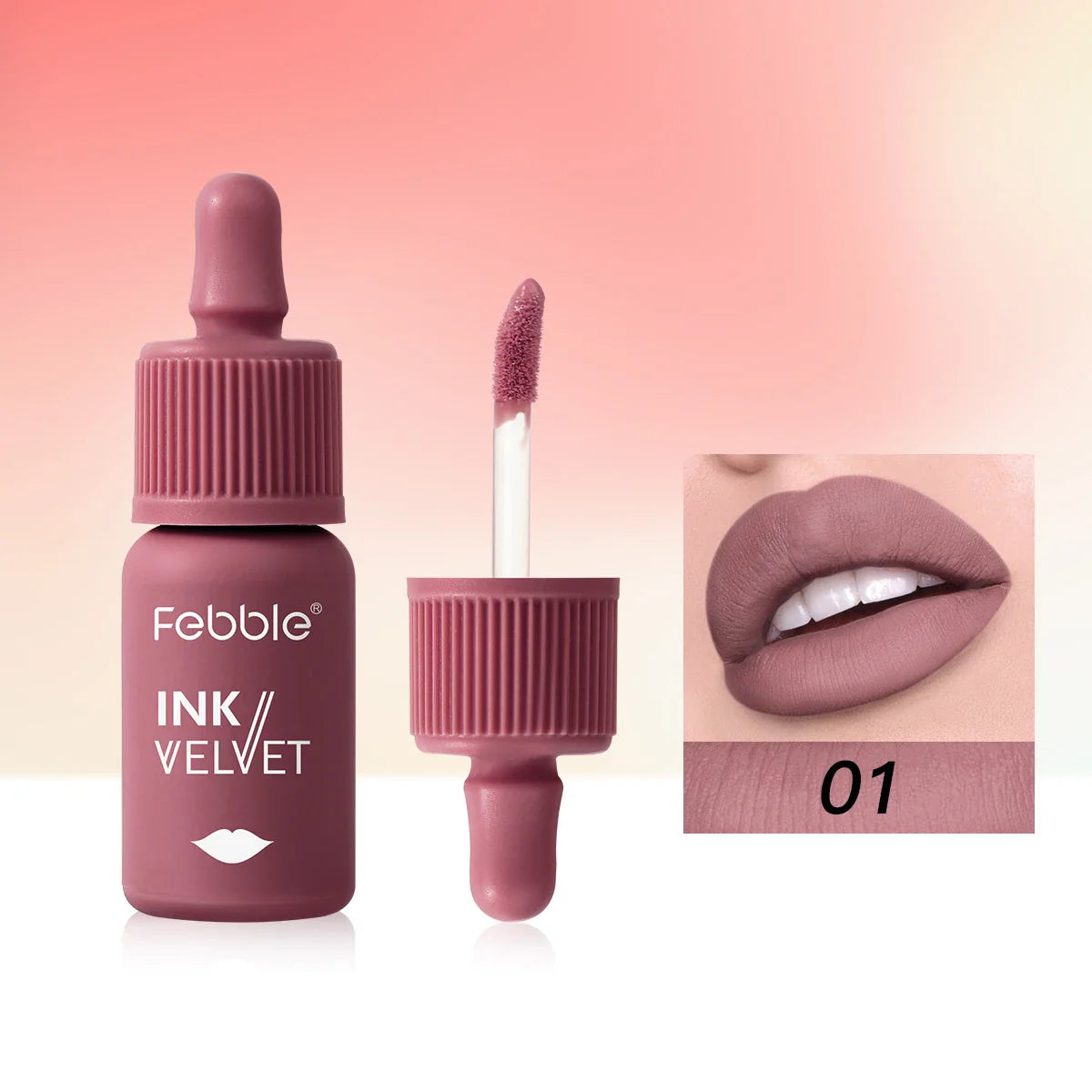 Febble 12-Color Matte Velvet Liquid Lipstick Set | Long-Lasting