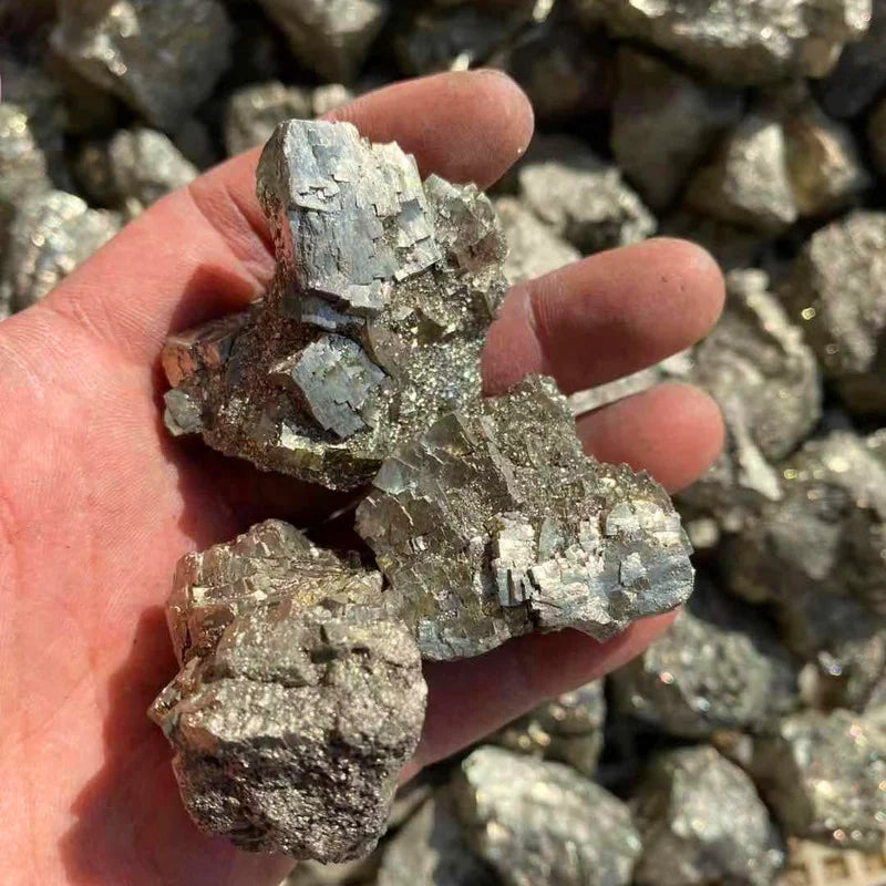 Chalcopyrite Mineral Crystal Specimen – Natural CuFeS2 Ore Stone Mineral Specimen Peaceful Pleasures Health and Wellness