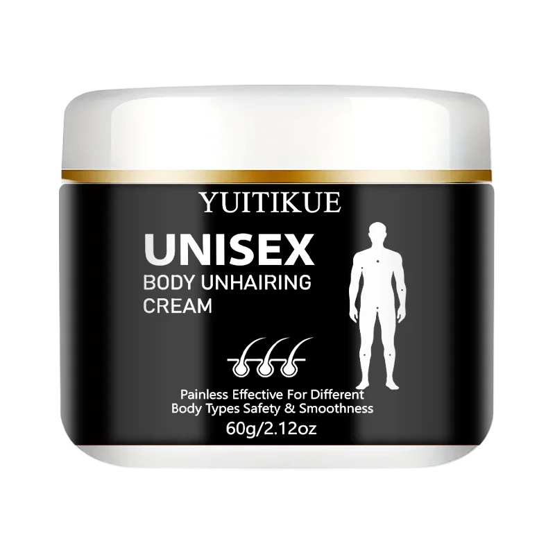 Yuitikue Unisex Body Hair Removal Cream, 60g Painless Effective Hair Remover for All Body Types, Safe & Smooth Skin Formula Peaceful Pleasures Health and Wellness 1pc 60g