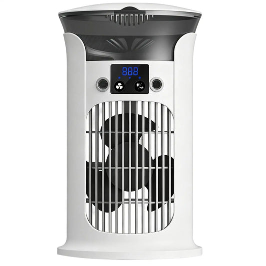 Portable Fan Portable Adjustable Cooling Cooler With Light Standing Desk Fan For Home Living Room Indoor Bedside Office Kitchen Peaceful Pleasures Health and Wellness