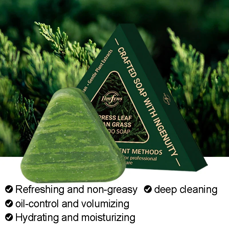 120g Herbal Shampoo Bar – Ginseng, Cypress Leaf & Usman Grass
