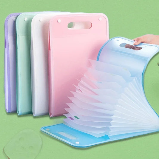 A4 Macaron Accordion File Organizer – 13 Pocket Document Bag Accordion File Organizer Peaceful Pleasures Health and Wellness