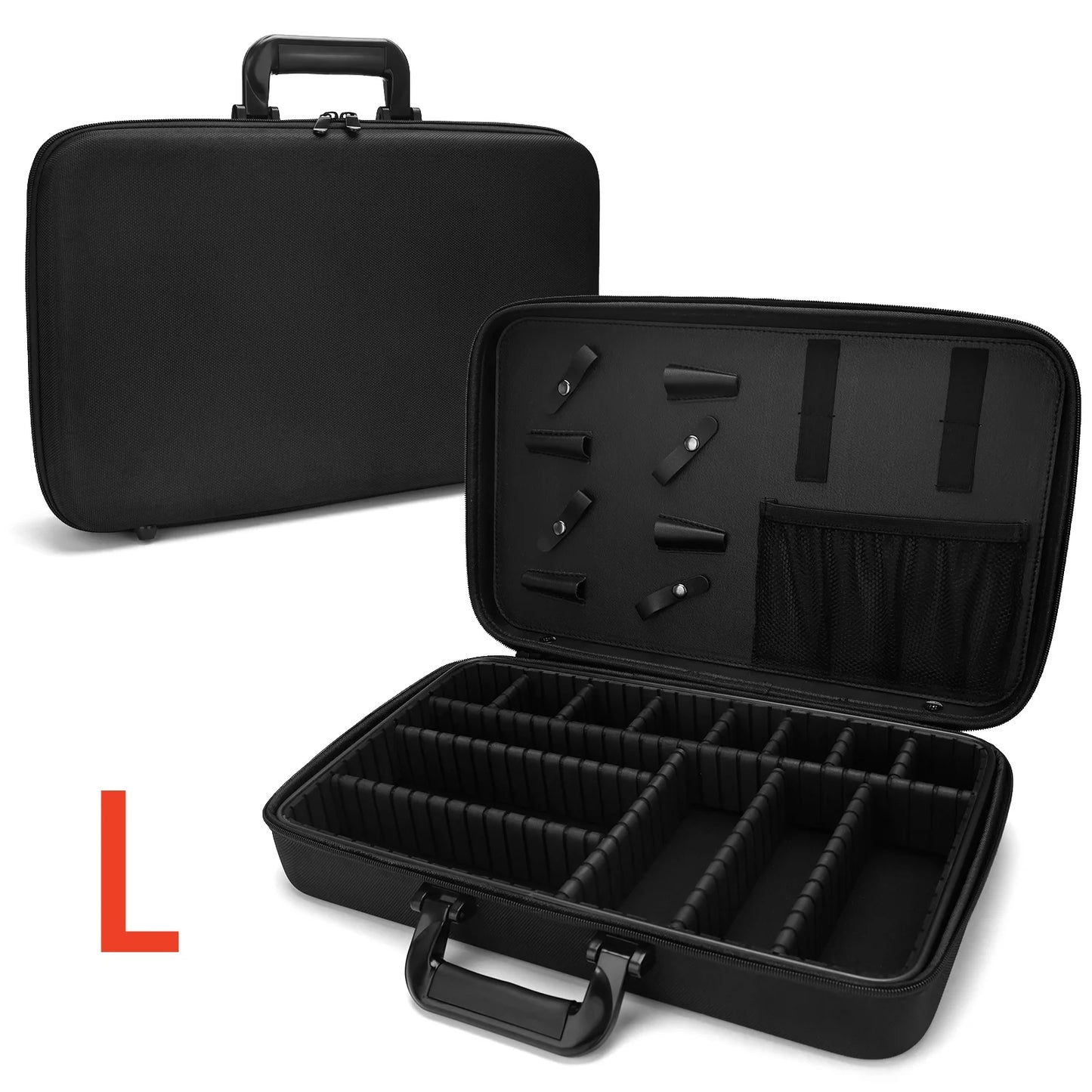 Large Capacity Portable Salon Makeup Handbag Cosmetic Organizer with Premium Quality Hairdressing Supplies SML Sizes Available Peaceful Pleasures Health and Wellness L