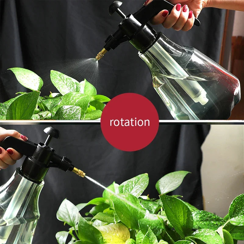 2L Manual Air Pressure type Spray Bottle Garden Small Plastic High pressure Sprayer Horticulture Watering-flower Spray Bottles Peaceful Pleasures Health and Wellness