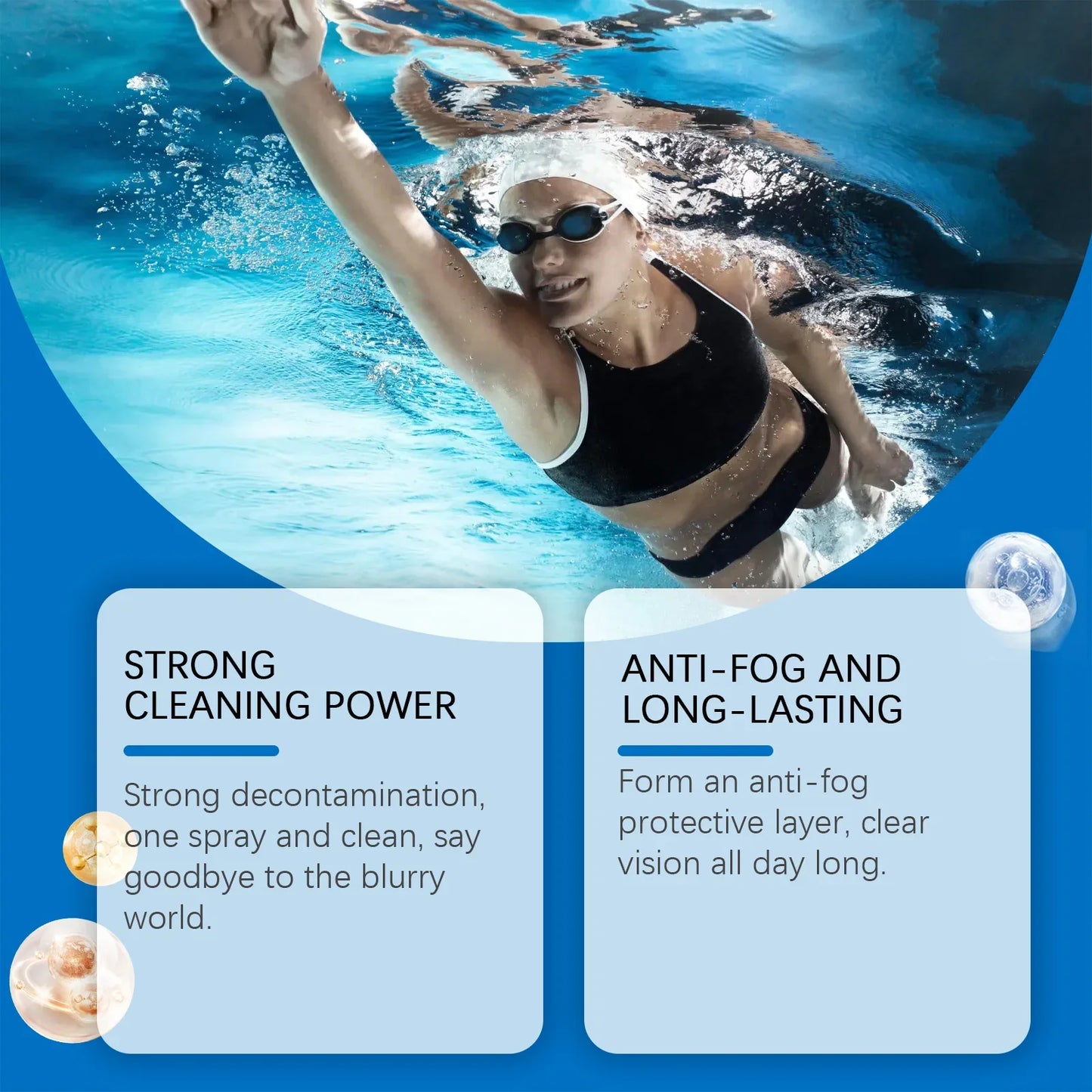 Anti-Fog Spray for Goggles & Glasses – 30ml Lens Solution