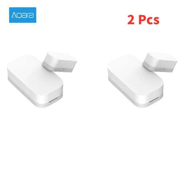 Aqara Door Window Sensor Zigbee MCCGQ11LM Smart Mini Door Sensor Alarm work With MiHome HomeKit APP for Xiaomi Smart Home Peaceful Pleasures Health and Wellness Aqara Door 2Pcs