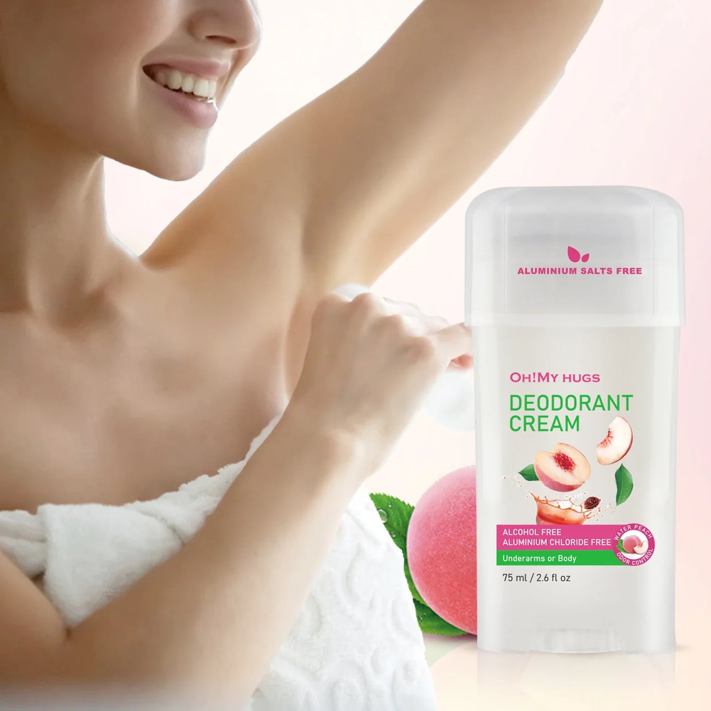 YURHERSU Peach Deodorant Stick – Long-Lasting Freshness