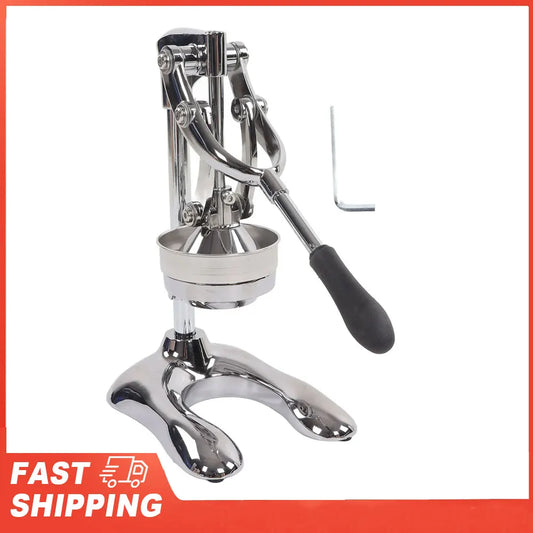 Fruit Squeezer Manual Press Juicer Stainless Steel Separate Design Peaceful Pleasures Health and Wellness