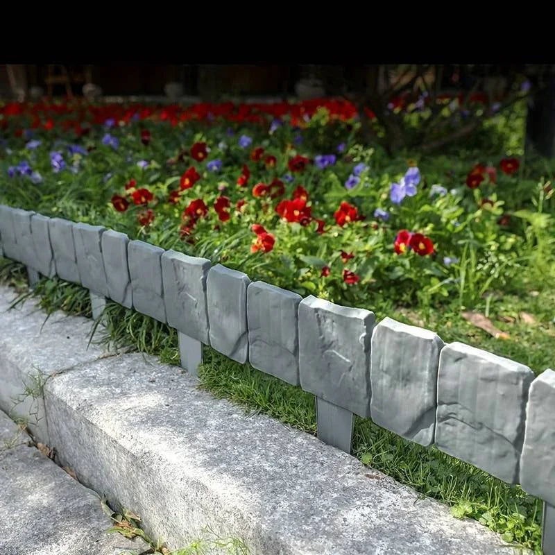 No-Dig Garden Landscape Edging Borders | Imitation Stone Lawn Fence Garden Landscape Edging Peaceful Pleasures Health and Wellness