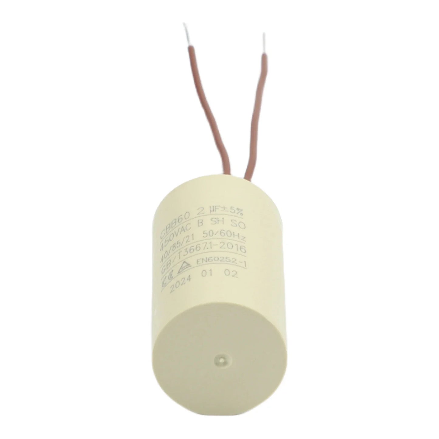 CBB60 2uF Motor Run Capacitor – Pumps, Compressors & HVAC