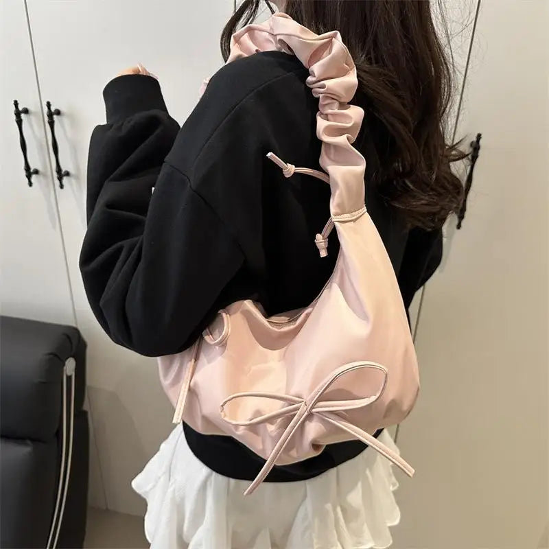 Large Capacity Hobo Shoulder Bag | Casual PU Tote for Women