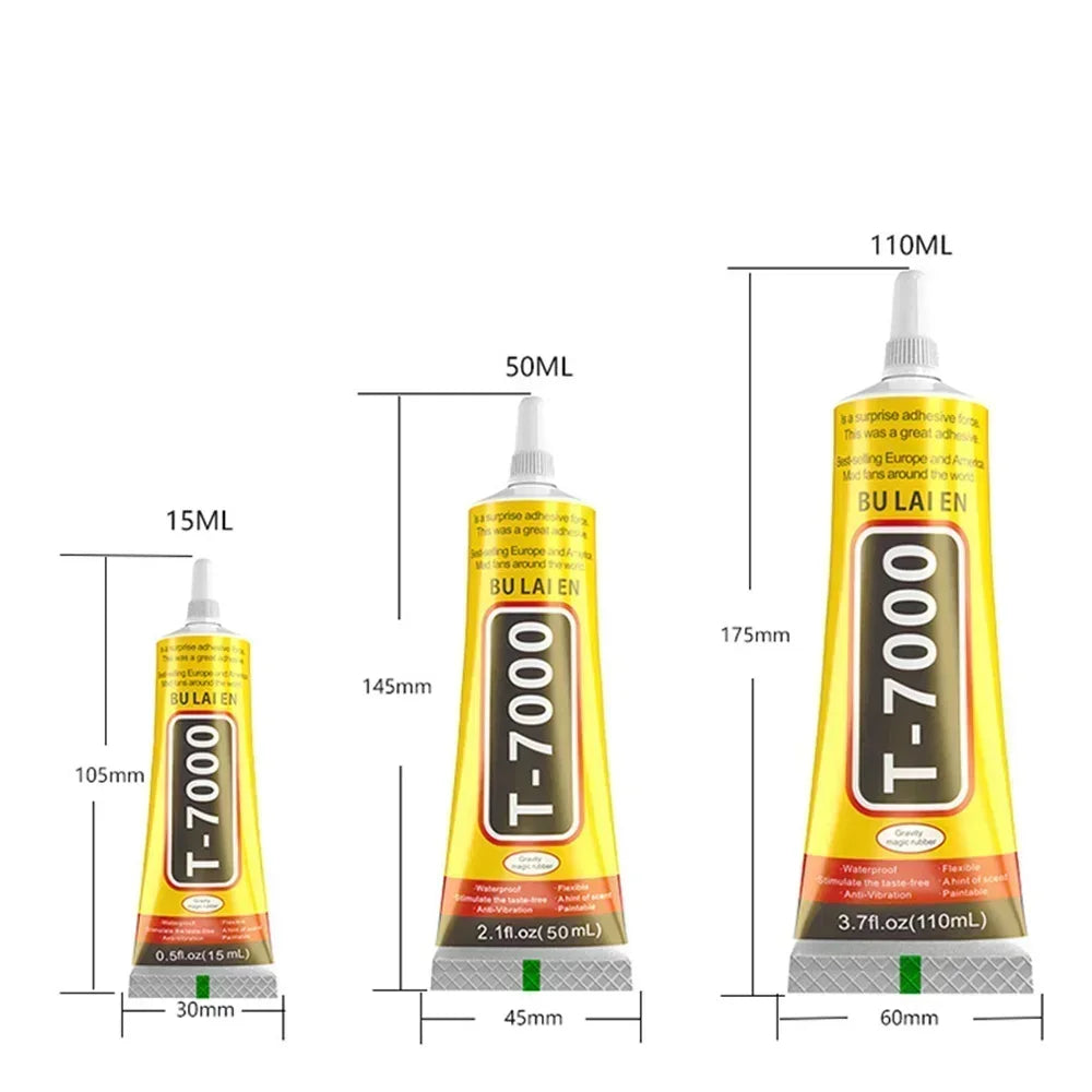15ML T7000 Black Contact DIY Glue Repair Adhesive With Precision Applicator Tip Peaceful Pleasures Health and Wellness