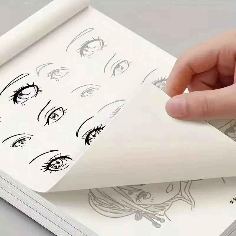 Anime Character Line Art Drawing Book Beginners 48 Pages Simple