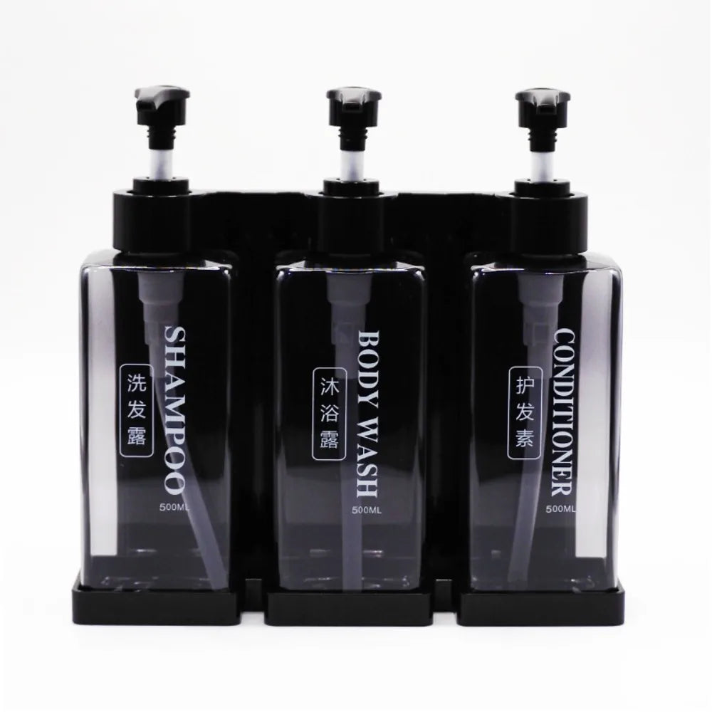 300ml Hotel Wall Mounted Soap DispenserSet,Refillable Shampoo And Conditioner Dispenser,for Bathroom Supplies Hotel Shower Peaceful Pleasures Health and Wellness